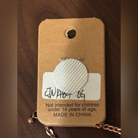 Lucky You Turquoise Feather Pendant Necklace, Copper Beaded Boho Western style 🤎 - Picture 6 of 6